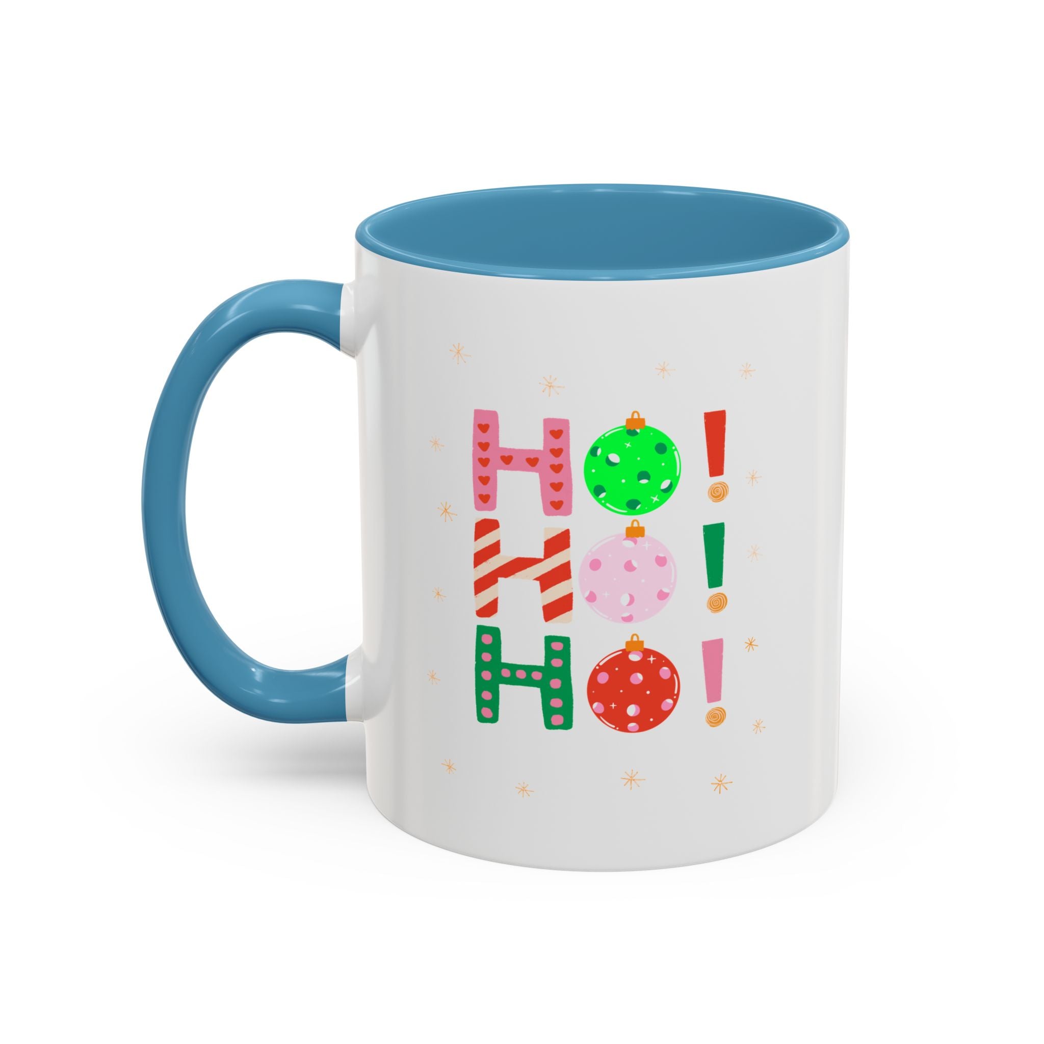 Xmas Accent Coffee Mug (11oz) - Xmas Ho Ho Ho