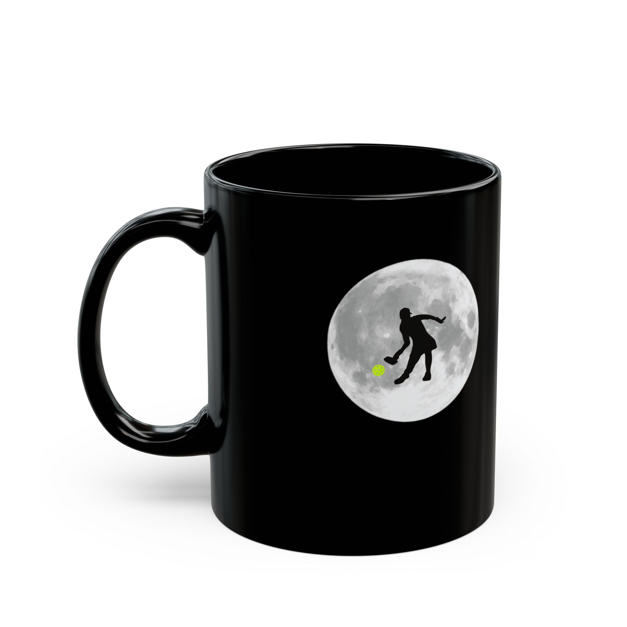 Black Mug (11oz) - Pickleball Moon