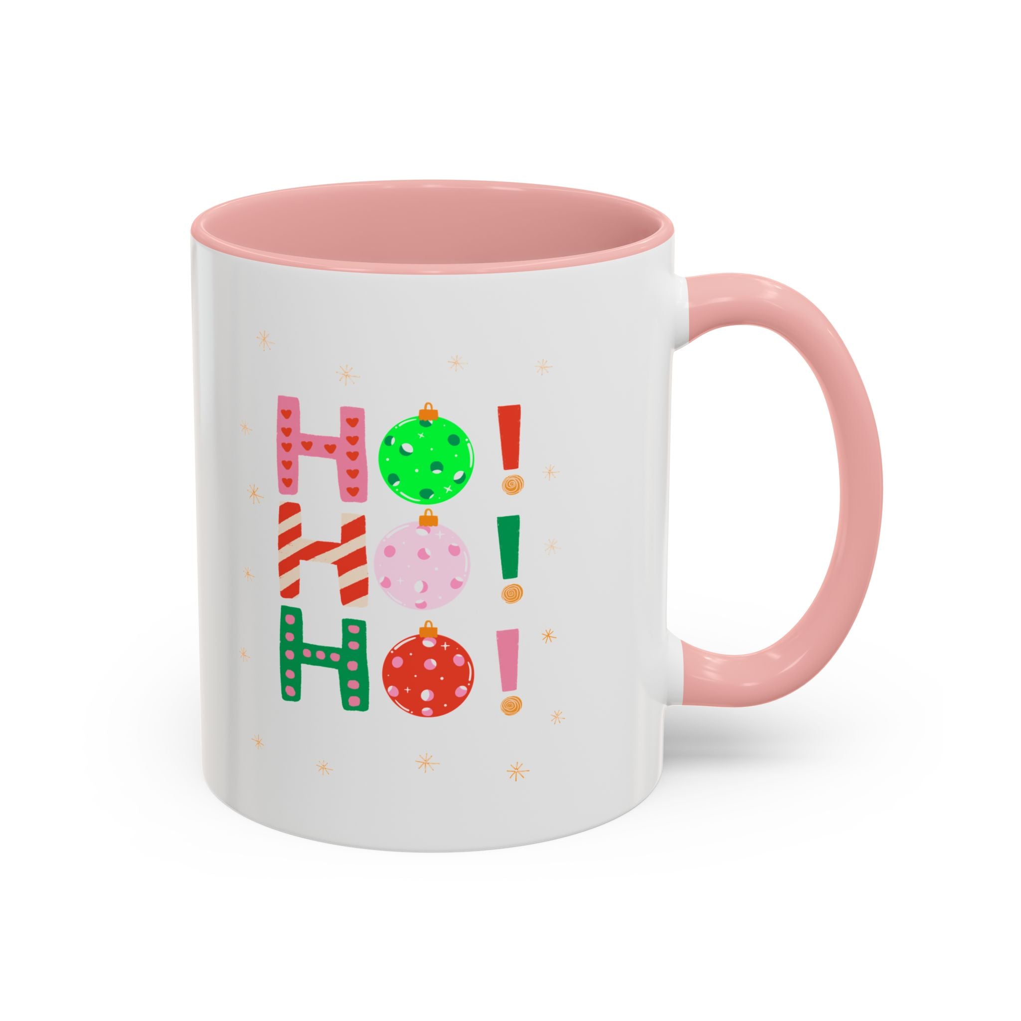 Xmas Accent Coffee Mug (11oz) - Xmas Ho Ho Ho