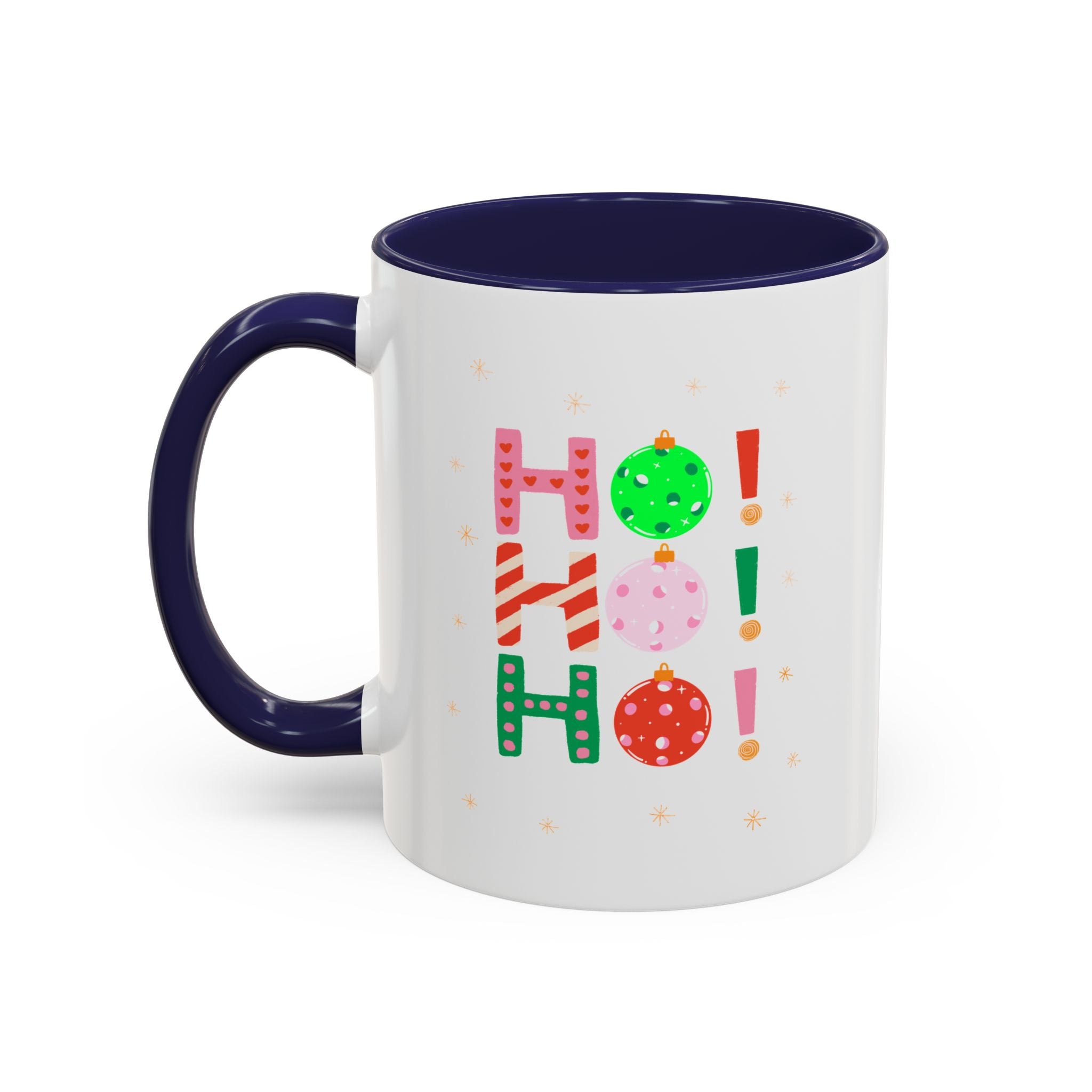 Xmas Accent Coffee Mug (11oz) - Xmas Ho Ho Ho