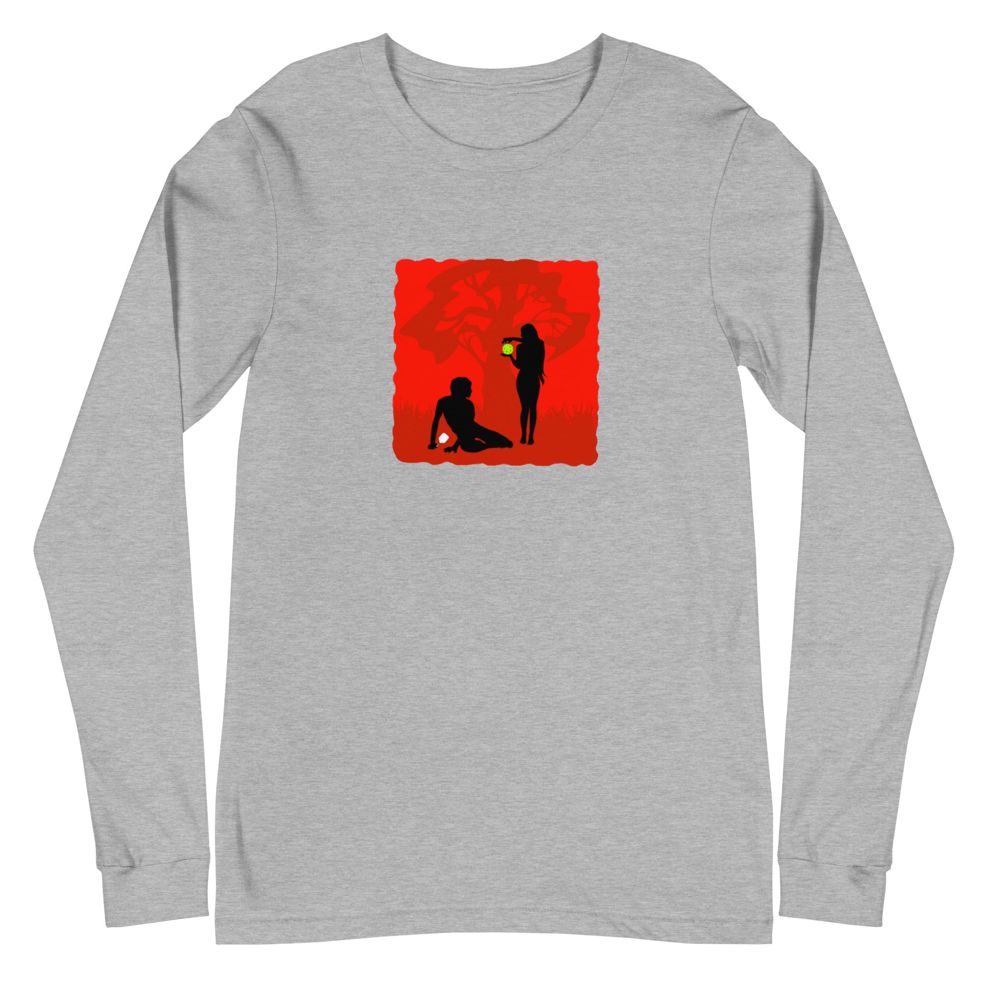 Unisex Pickleball Long-sleeve Tee - In the Beginning (Image Only)