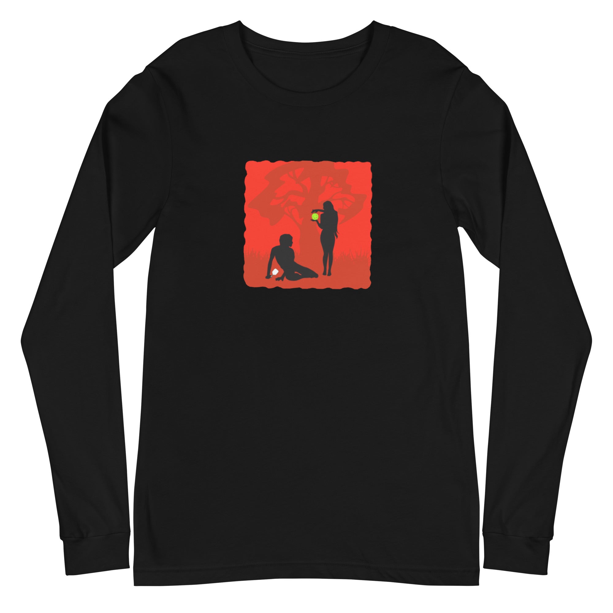 Unisex Pickleball Long-sleeve Tee - In the Beginning (Image Only)