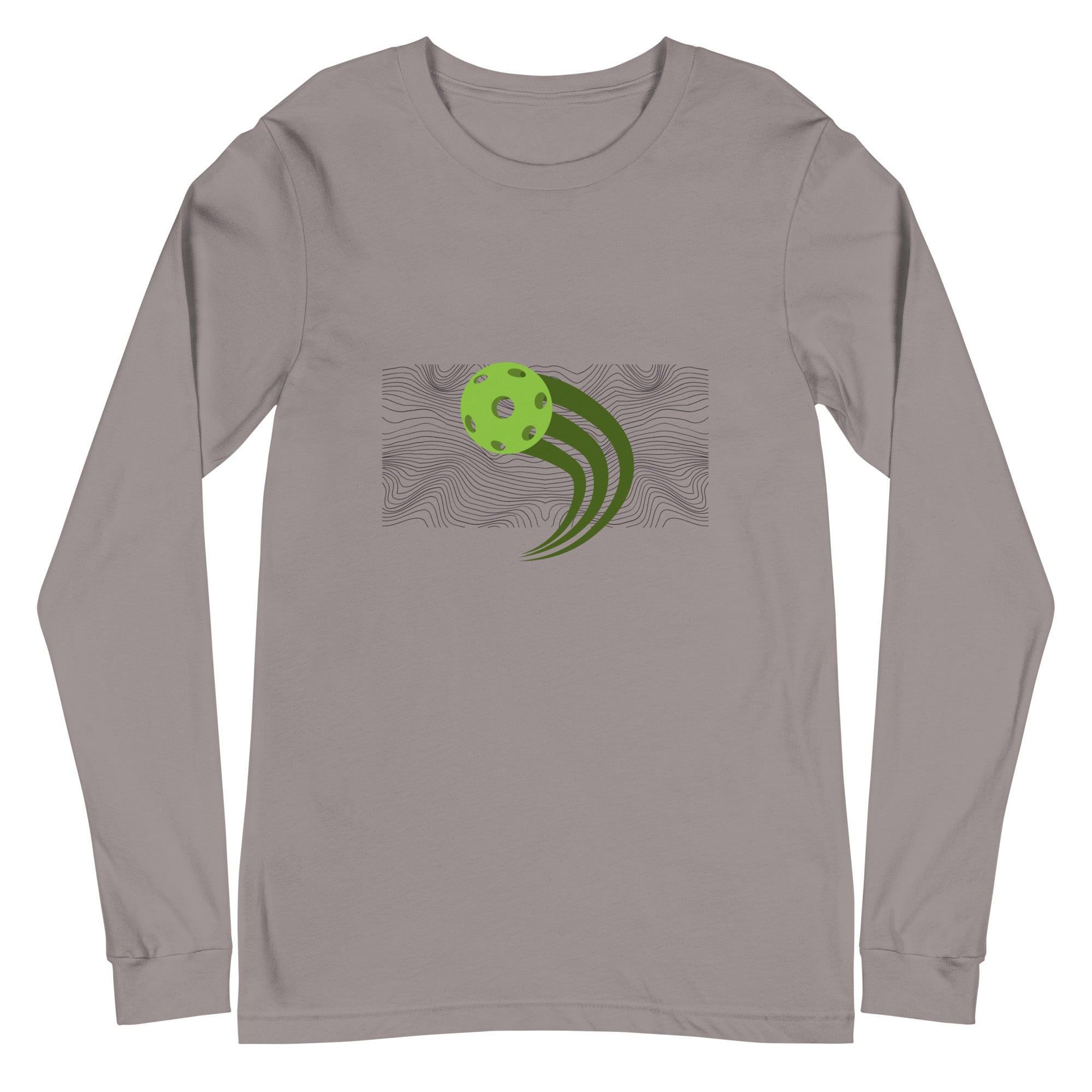 Unisex Pickleball Long Sleeve Tee - The Force (Dark Lines)