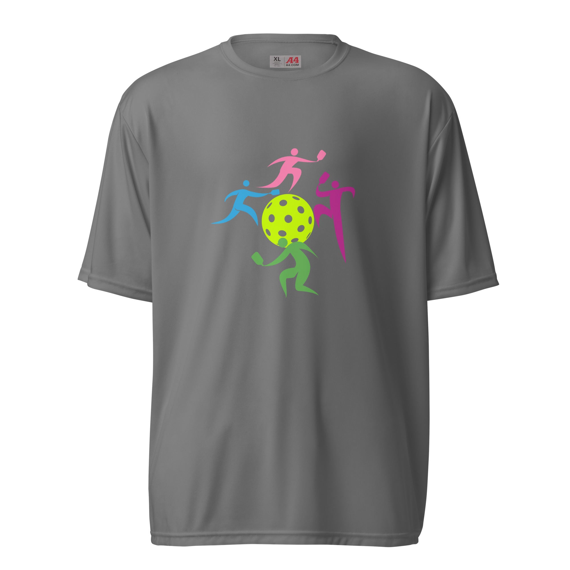 Pickleball Performance T-shirts, Unisex - Pickleball Dancing Figures