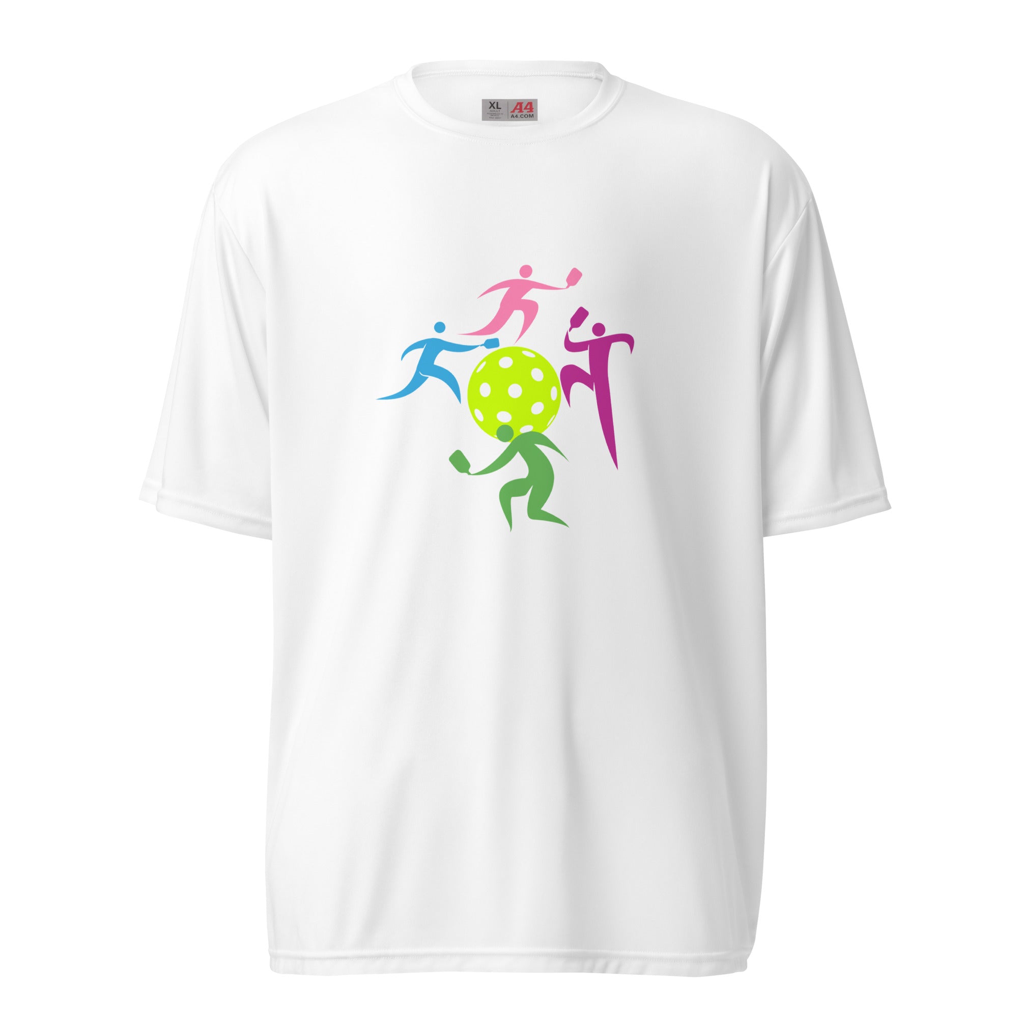 Pickleball Performance T-shirts, Unisex - Pickleball Dancing Figures