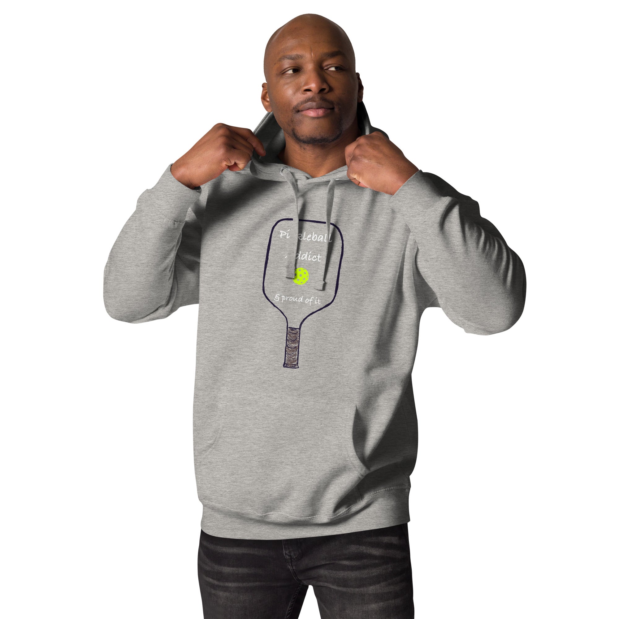 Unisex Premium Pickleball Hoodie - Pickleball Addict & Proud of It