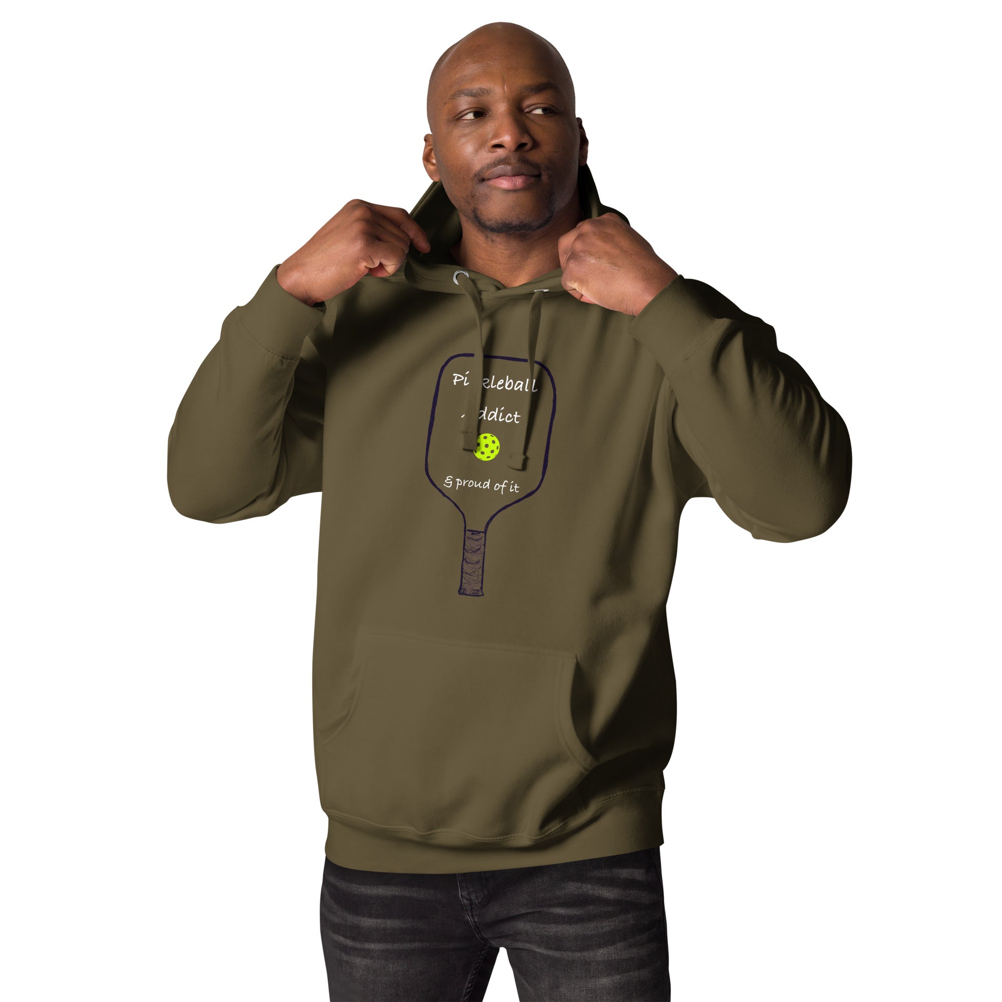 Unisex Premium Pickleball Hoodie - Pickleball Addict & Proud of It