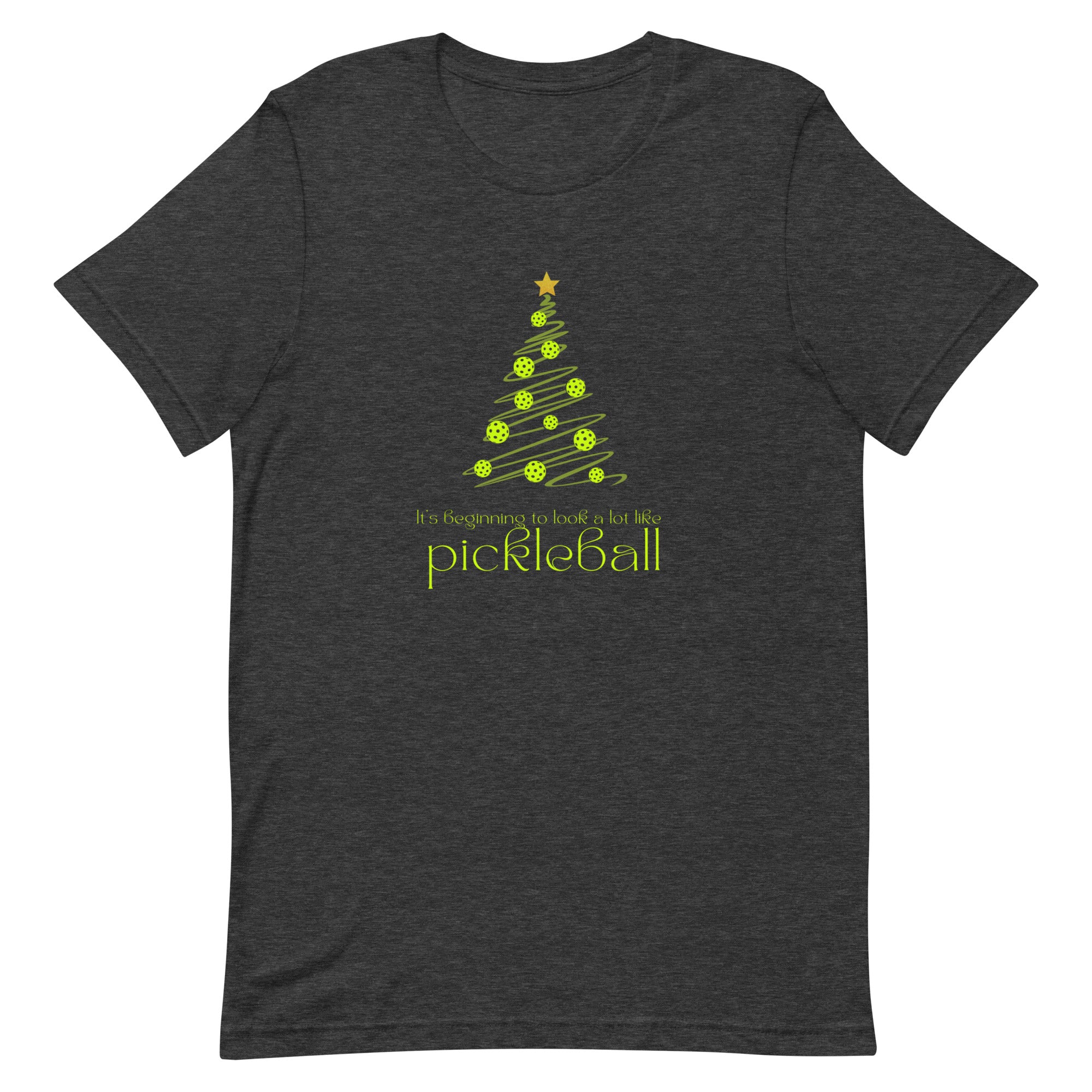 Pickleball Unisex T-shirt - Xmas - It's Beginning to Look a Lot Like Pickleball