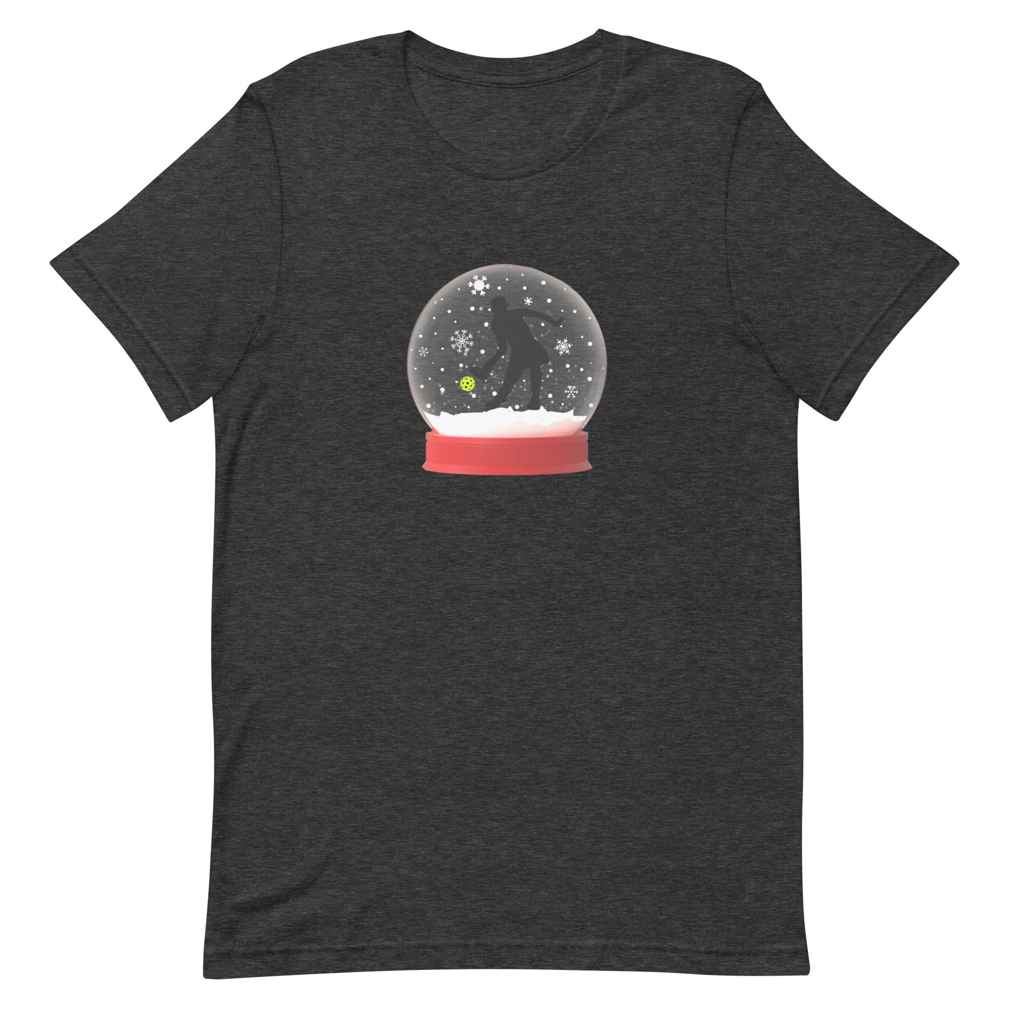 Pickleball Unisex t-shirt - Xmas - Pickleball Christmas Snow Globe