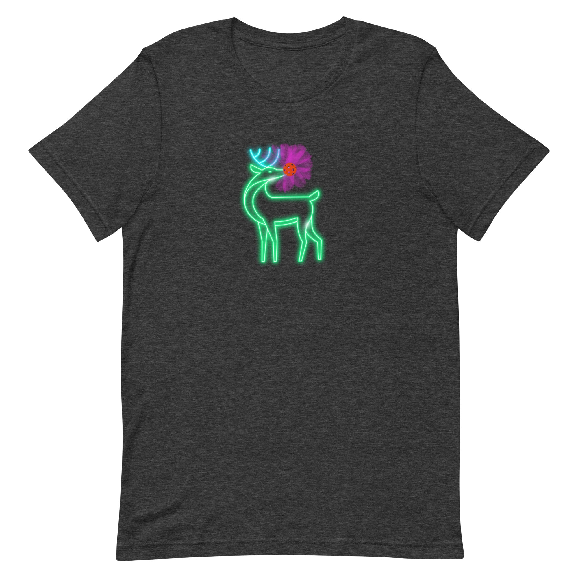 Christmas Pickleball Shirt, Unisex, Pickleball t-shirt -Xmas - Rudolph the Glowing Pickleball Reindeer