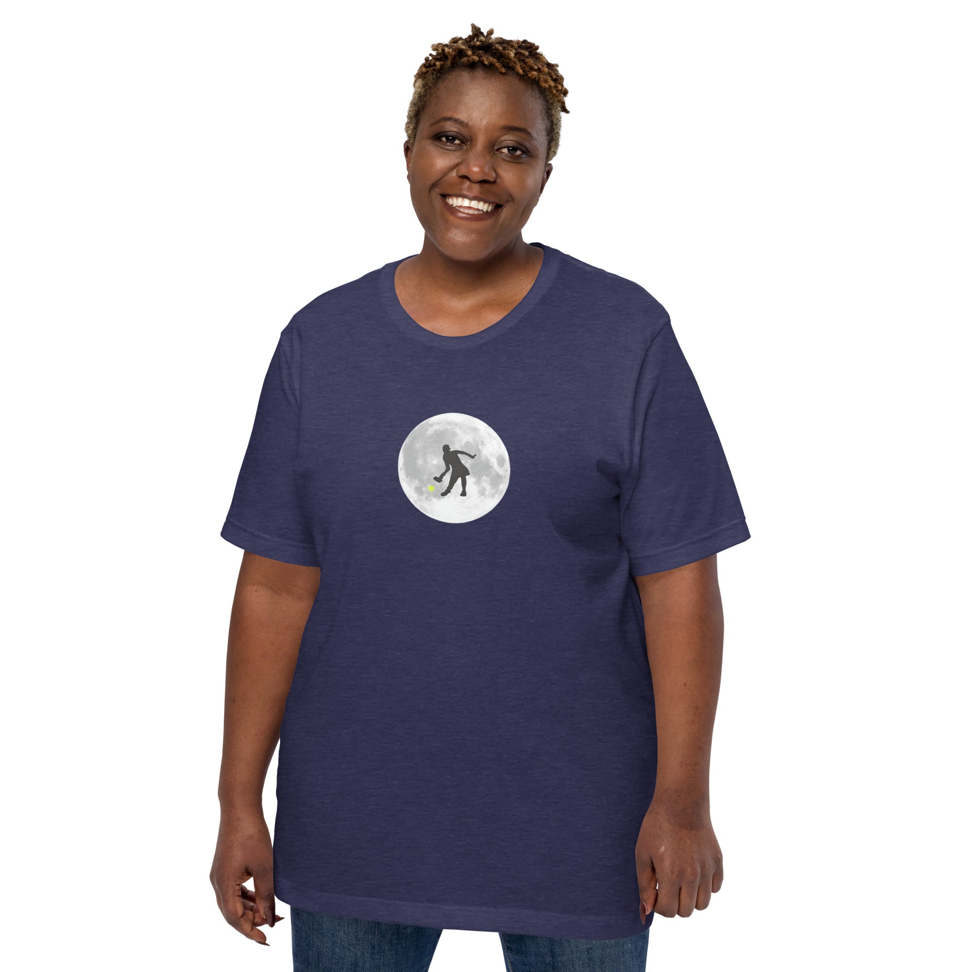 Pickleball Unisex t-shirt - Pickleball Moon (Image Only)