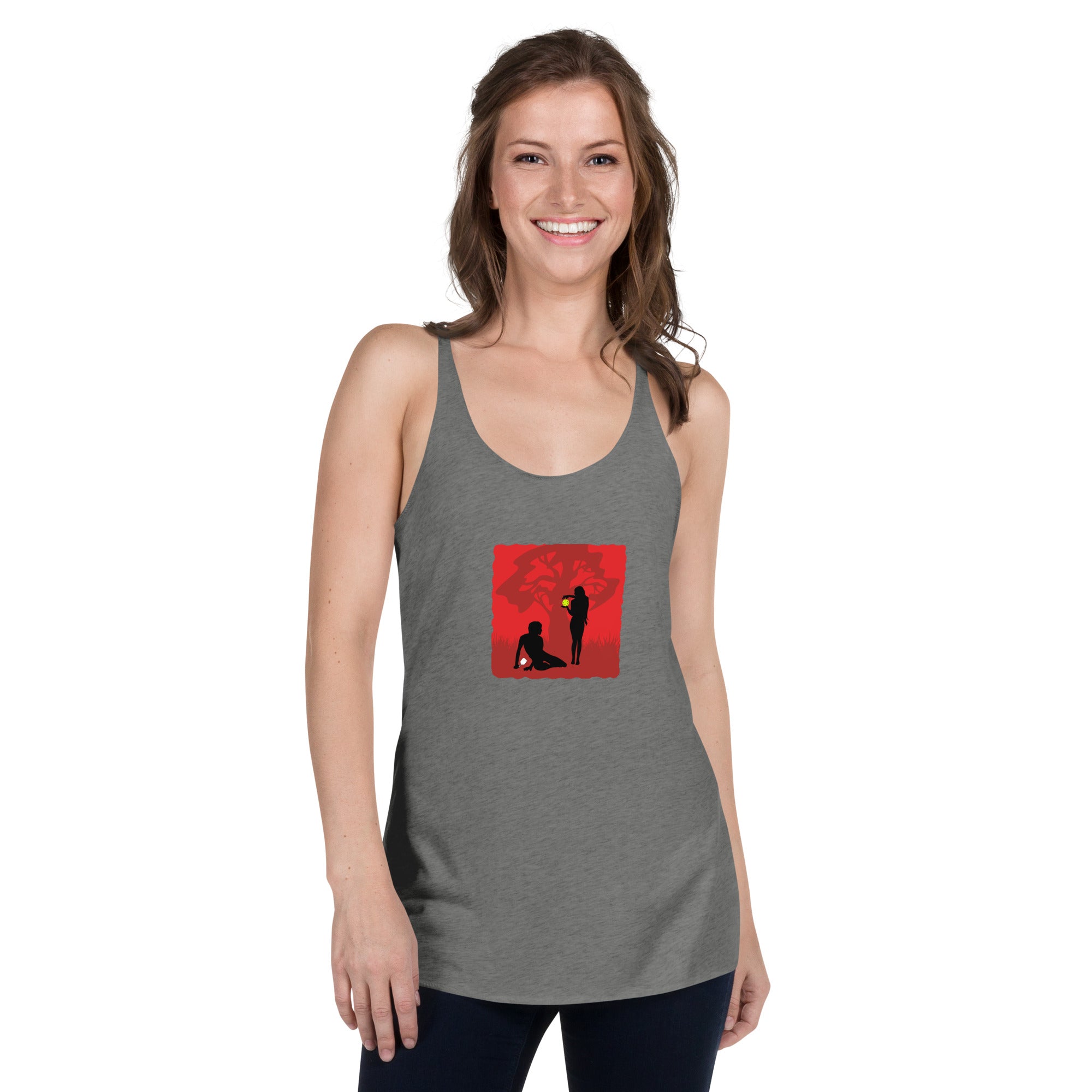 Women's Pickleball Racerback Tank -  In the Beginning (Image Only)