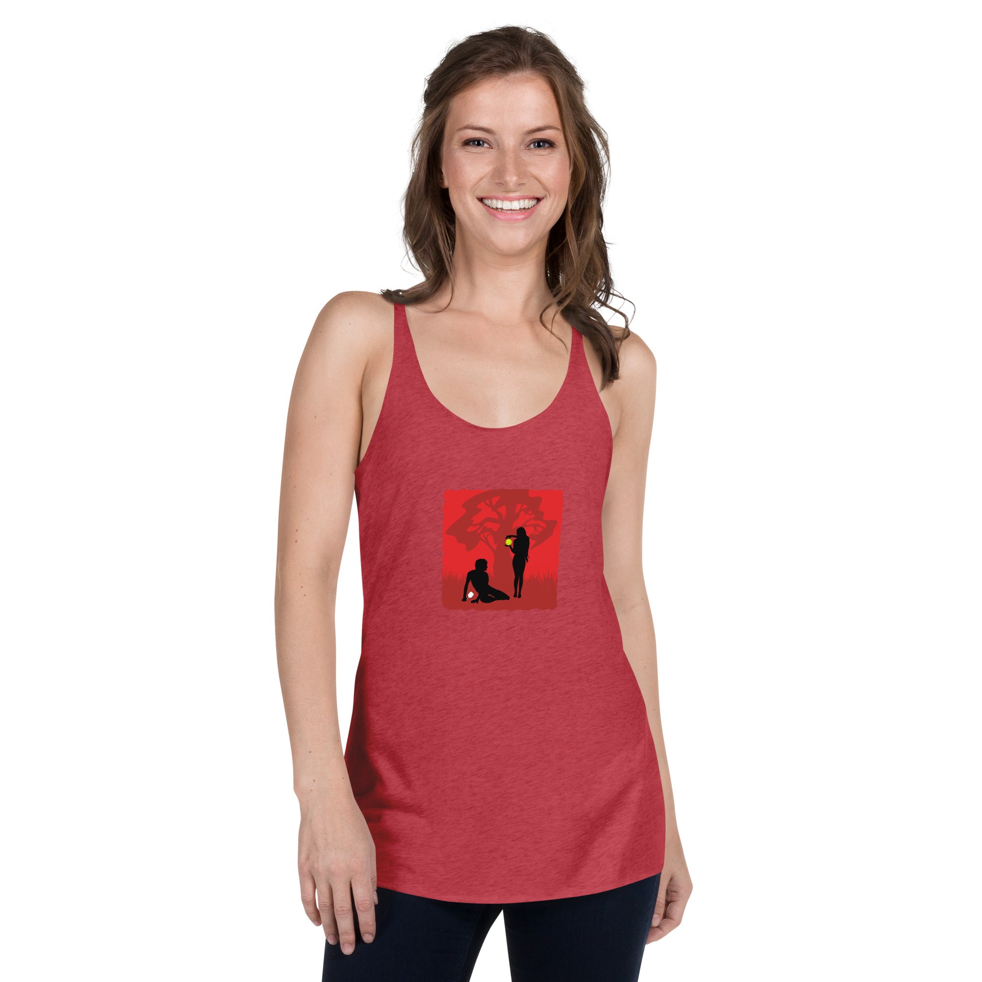 Women's Pickleball Racerback Tank -  In the Beginning (Image Only)